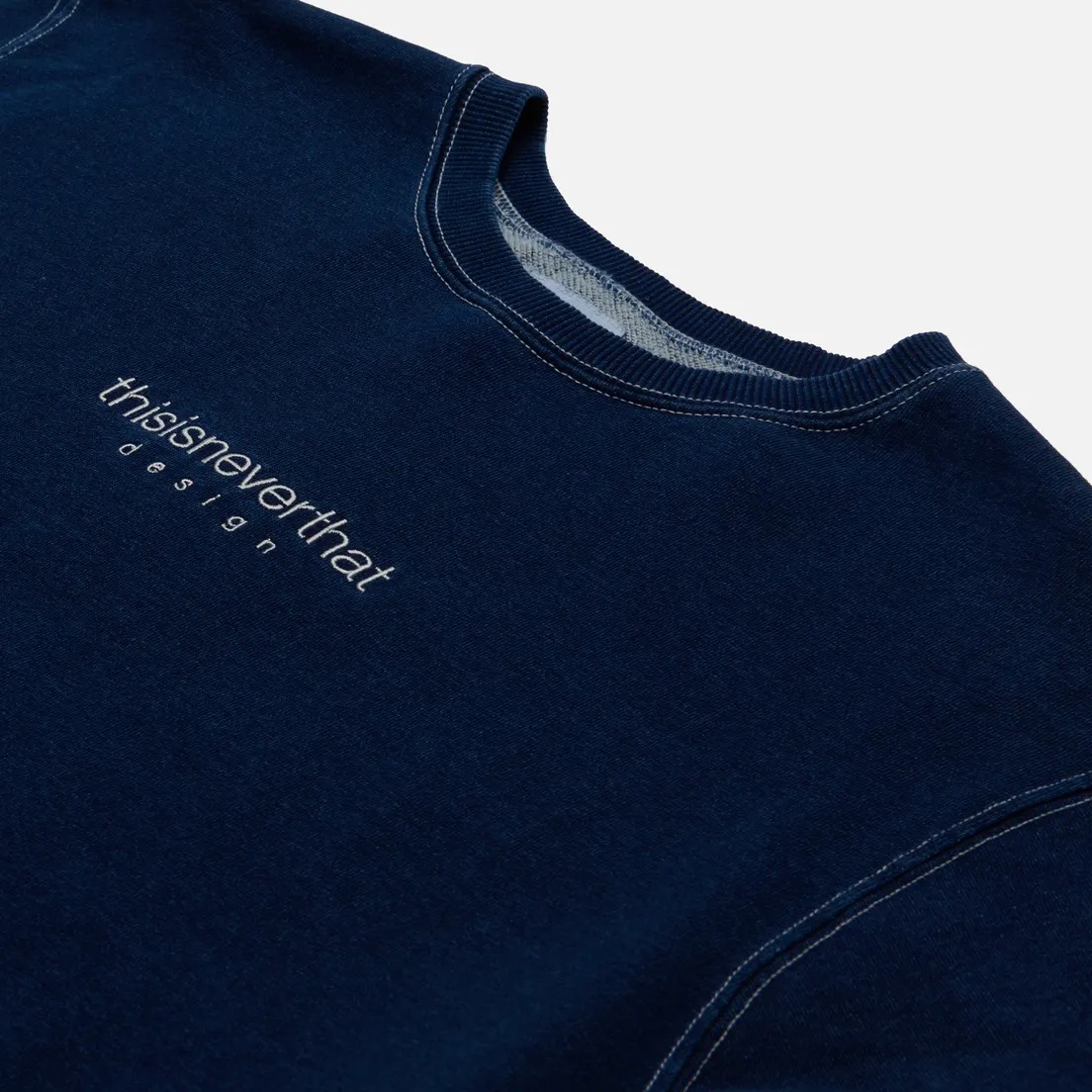 thisisneverthat Мужская толстовка Indigo Dyed Crew Neck