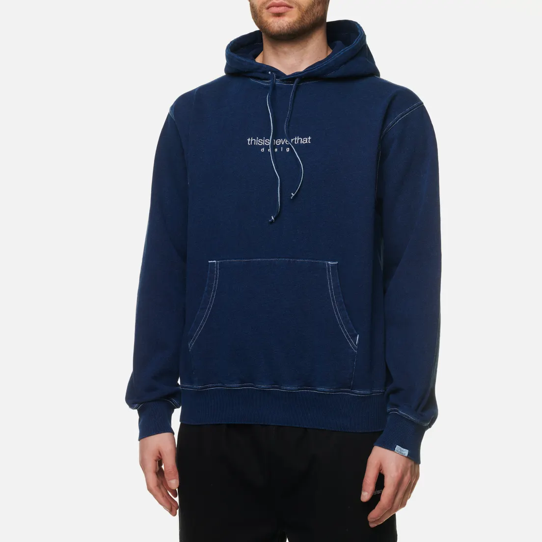thisisneverthat Мужская толстовка Indigo Dyed Hoodie