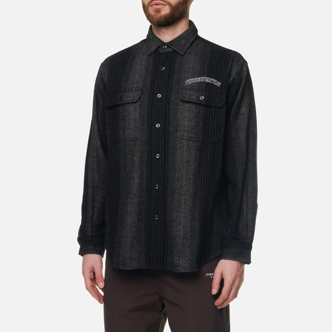 thisisneverthat Мужская рубашка Striped Flannel