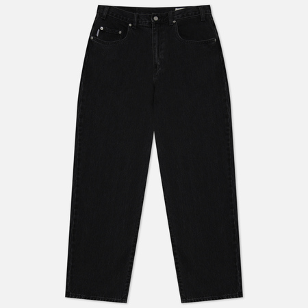 фото Мужские джинсы thisisneverthat classic denim relaxed fit, цвет чёрный, размер s