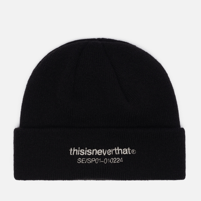 шапка thisisneverthat t logo short чёрный размер one size thisisneverthat T-Logo Embroidery Short