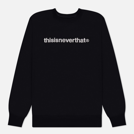 фото Мужская толстовка thisisneverthat t-logo crew neck, цвет чёрный, размер s