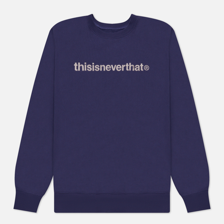 фото Мужская толстовка thisisneverthat t-logo crew neck, цвет фиолетовый, размер s