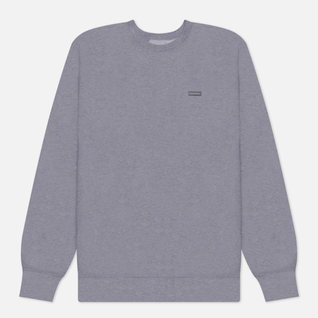 фото Мужская толстовка thisisneverthat t.n.t. classic label hdp crew neck, цвет серый, размер s