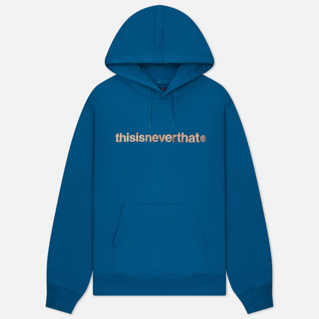 фото Мужская толстовка thisisneverthat t-logo hoodie, цвет синий, размер s