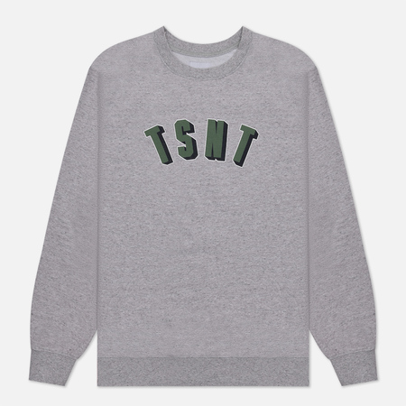 фото Мужская толстовка thisisneverthat tsnt crew neck, цвет серый, размер s