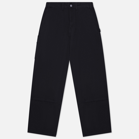 фото Мужские брюки thisisneverthat carpenter stone washed, цвет чёрный, размер s