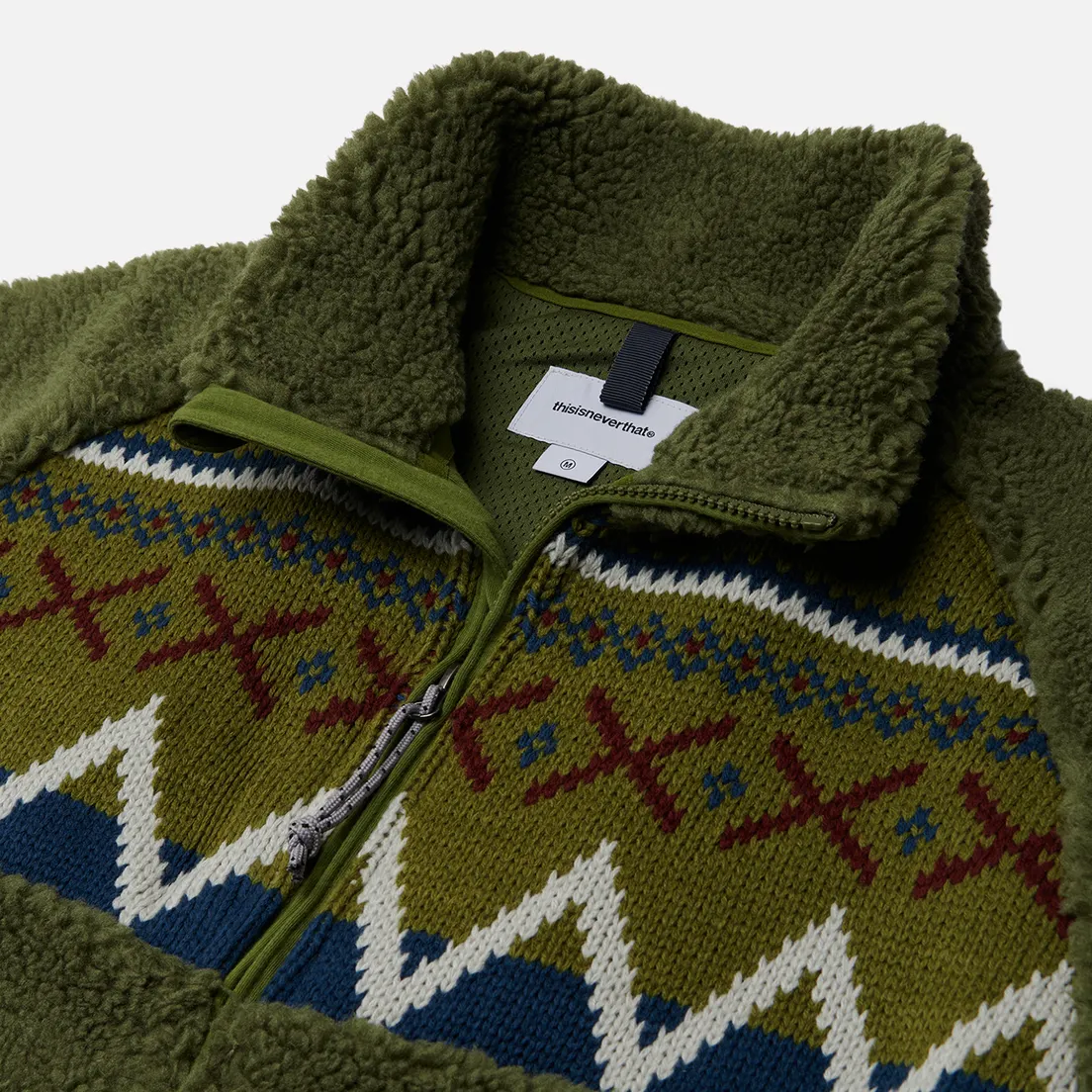 thisisneverthat Мужская флисовая куртка Knit Paneled Fleece