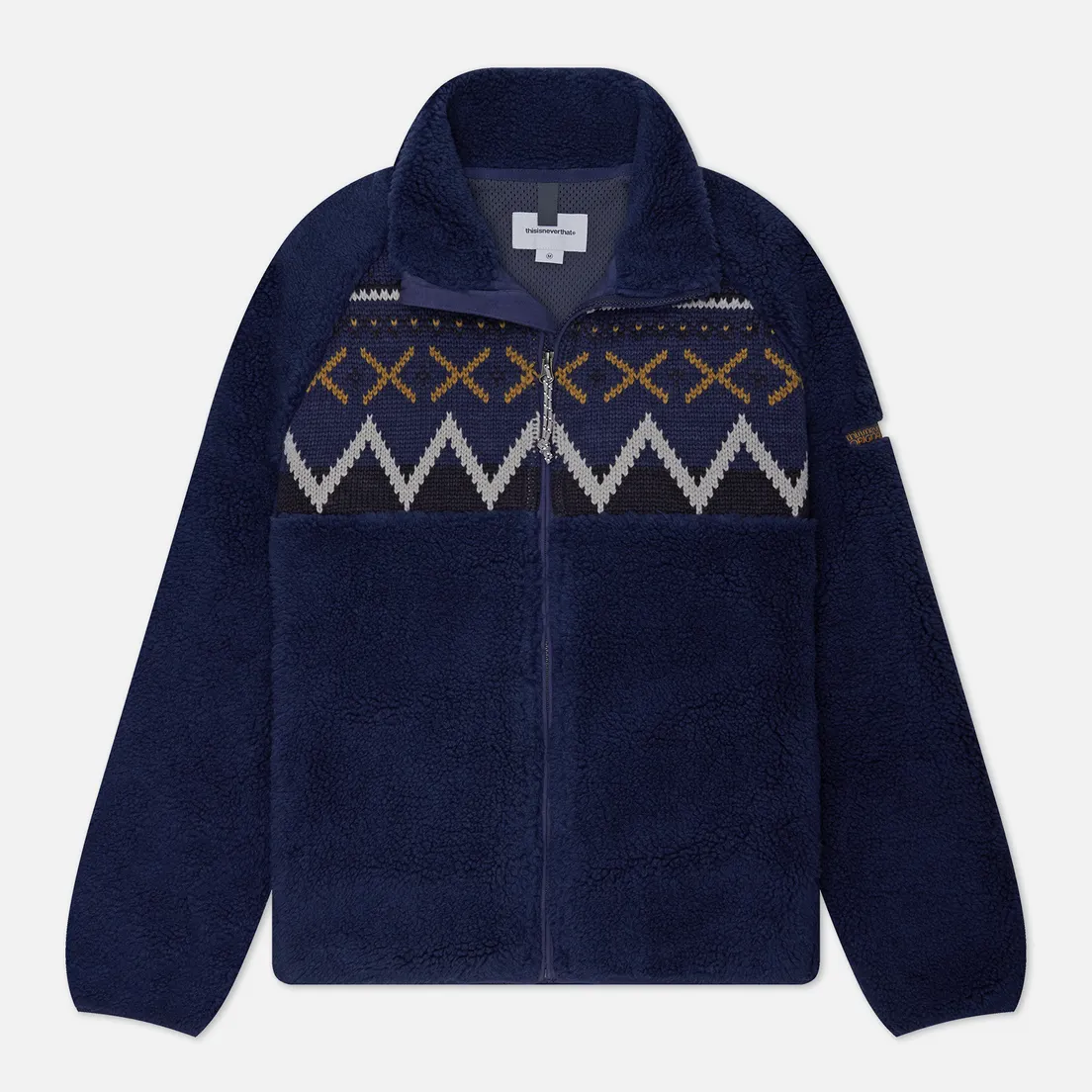 thisisneverthat Мужская флисовая куртка Knit Paneled Fleece