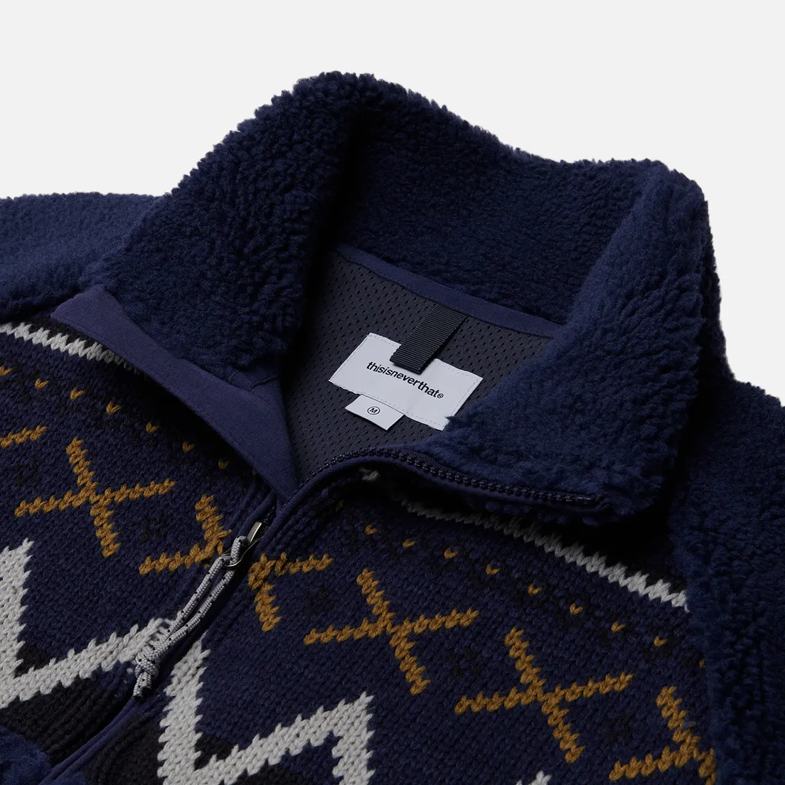 thisisneverthat Мужская флисовая куртка Knit Paneled Fleece