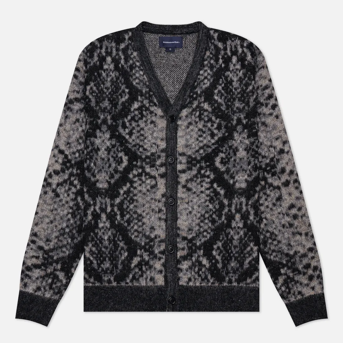 thisisneverthat Мужской кардиган Phyton Jacquard Knit