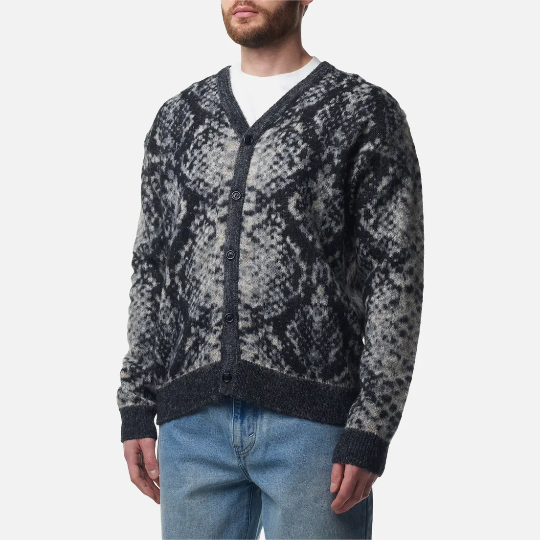 thisisneverthat Мужской кардиган Phyton Jacquard Knit