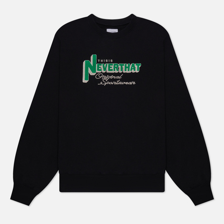 фото Мужская толстовка thisisneverthat tnt league crew neck, цвет чёрный, размер s