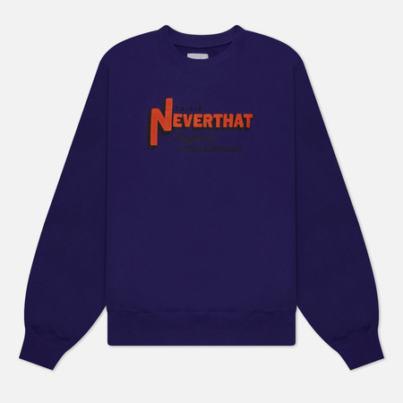 фото Мужская толстовка thisisneverthat tnt league crew neck, цвет фиолетовый, размер s