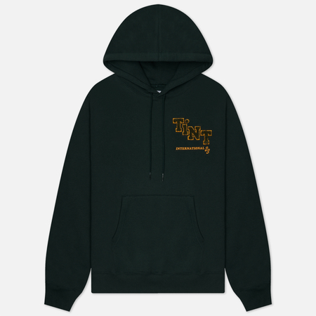 фото Мужская толстовка thisisneverthat tint chenille hoodie, цвет зелёный, размер s