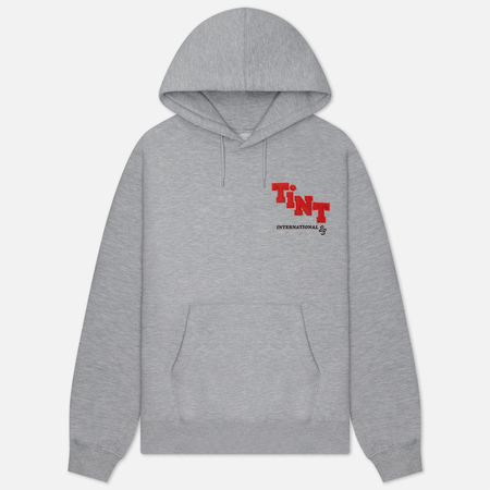 фото Мужская толстовка thisisneverthat tint chenille hoodie, цвет серый, размер s