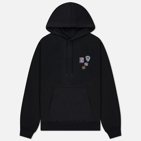 фото Мужская толстовка thisisneverthat pins hoodie, цвет чёрный, размер s