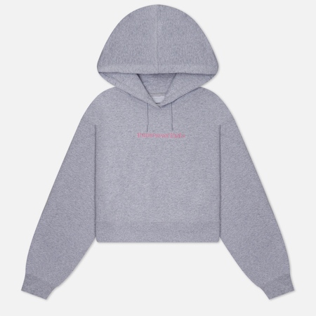 фото Женская толстовка thisisneverthat t-logo hoodie, цвет серый, размер s