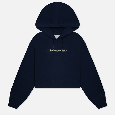 фото Женская толстовка thisisneverthat t-logo hoodie, цвет синий, размер m