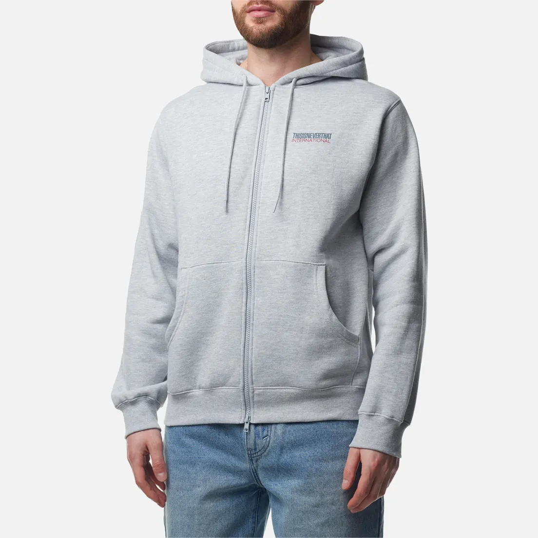 thisisneverthat Мужская толстовка CP International Logo Zip Hoodie