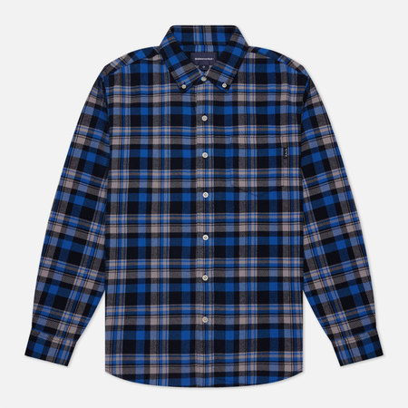 фото Мужская рубашка thisisneverthat flannel check, цвет синий, размер s