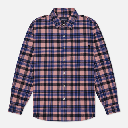 фото Мужская рубашка thisisneverthat flannel check, цвет розовый, размер s