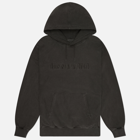 Мужская толстовка thisisneverthat Overdyed Embroidery Hoodie, цвет серый, размер XL