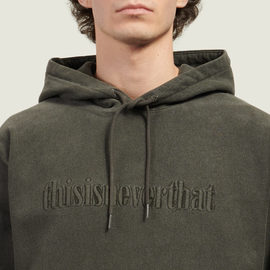 thisisneverthat Мужская толстовка Overdyed Embroidery Hoodie