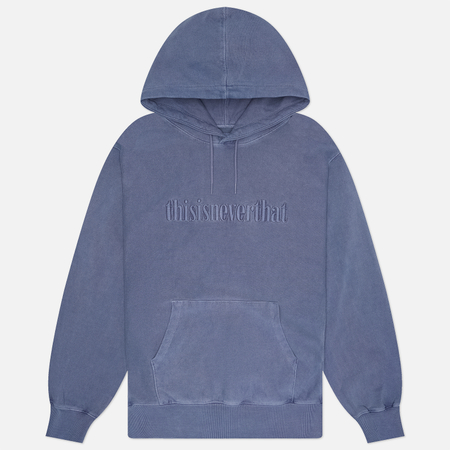 Мужская толстовка thisisneverthat Overdyed Embroidery Hoodie, цвет фиолетовый, размер S