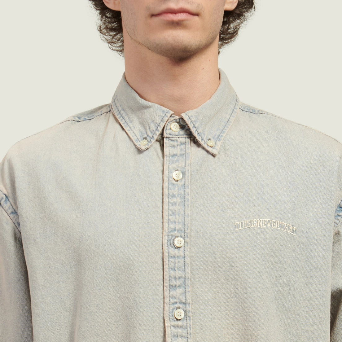 thisisneverthat Мужская рубашка Washed Denim