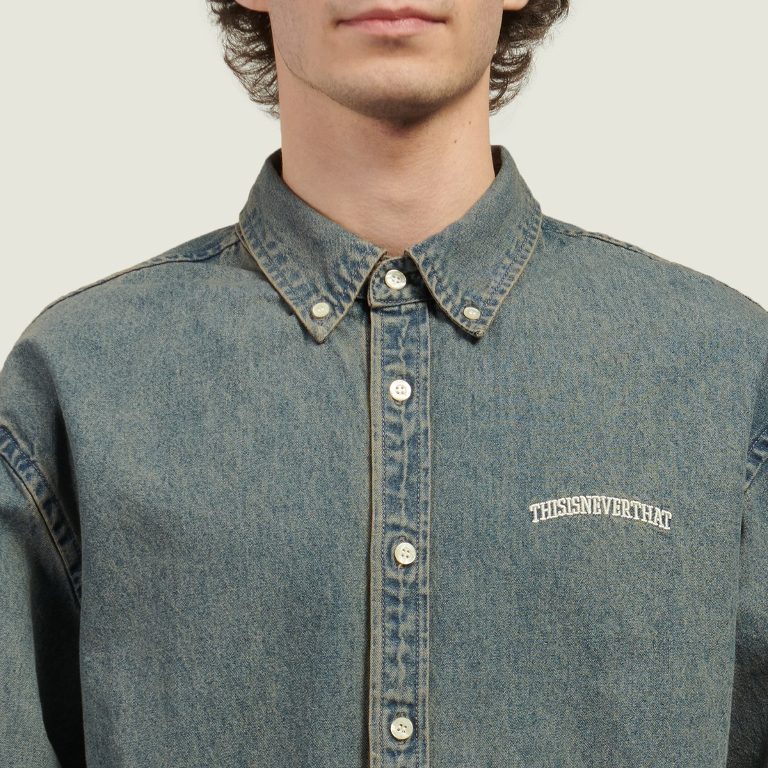 thisisneverthat Мужская рубашка Washed Denim