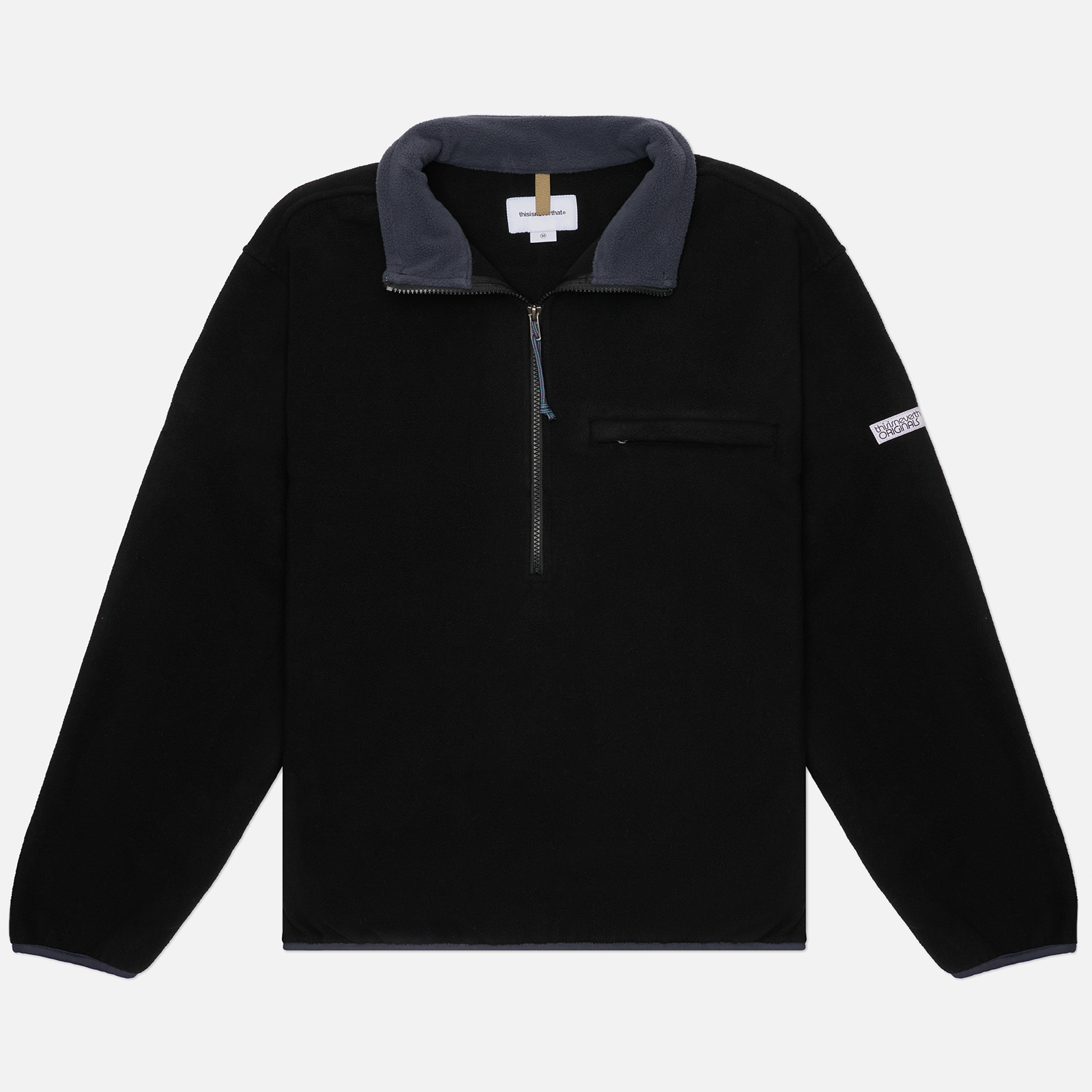 Мужская толстовка thisisneverthat Fleece Pullover, TN253FTOLP02-BLK