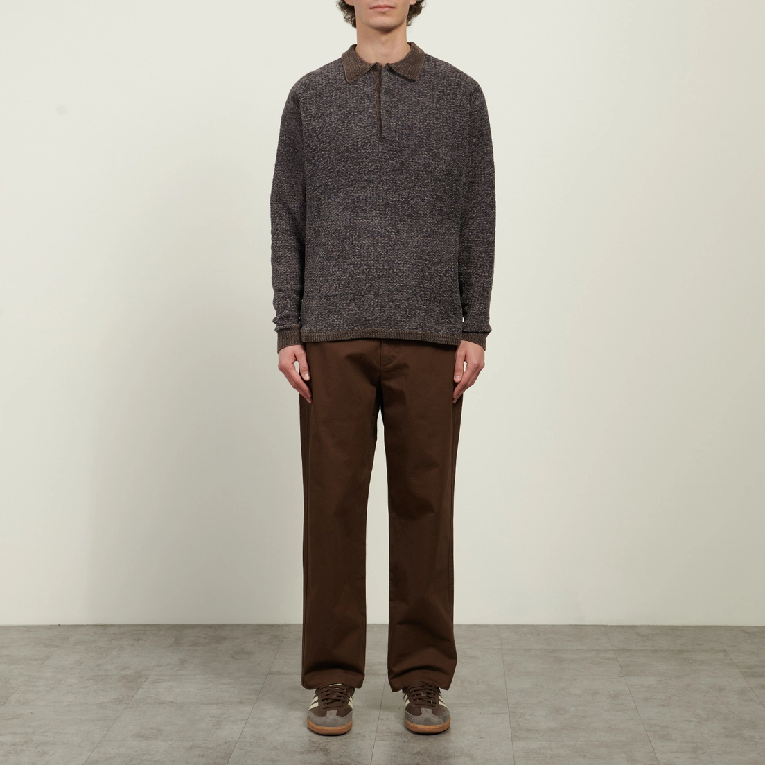 thisisneverthat Мужской лонгслив Velvet Knit Polo