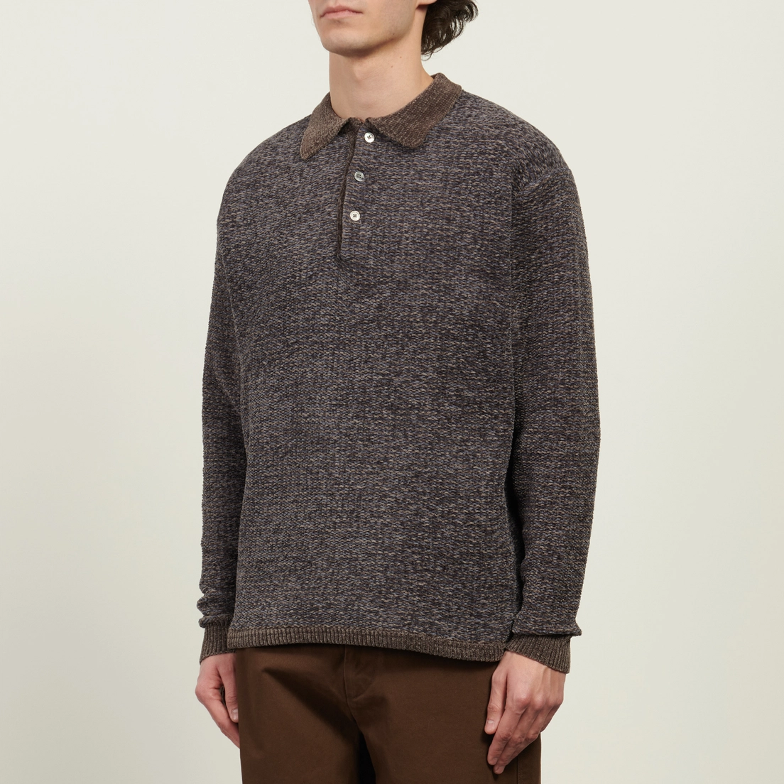 thisisneverthat Мужской лонгслив Velvet Knit Polo