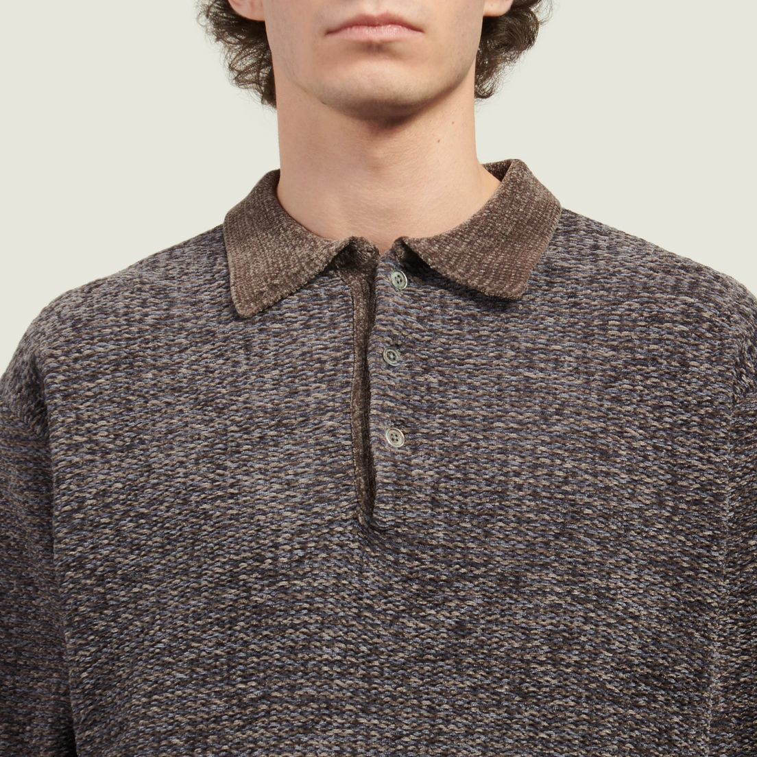 thisisneverthat Мужской лонгслив Velvet Knit Polo