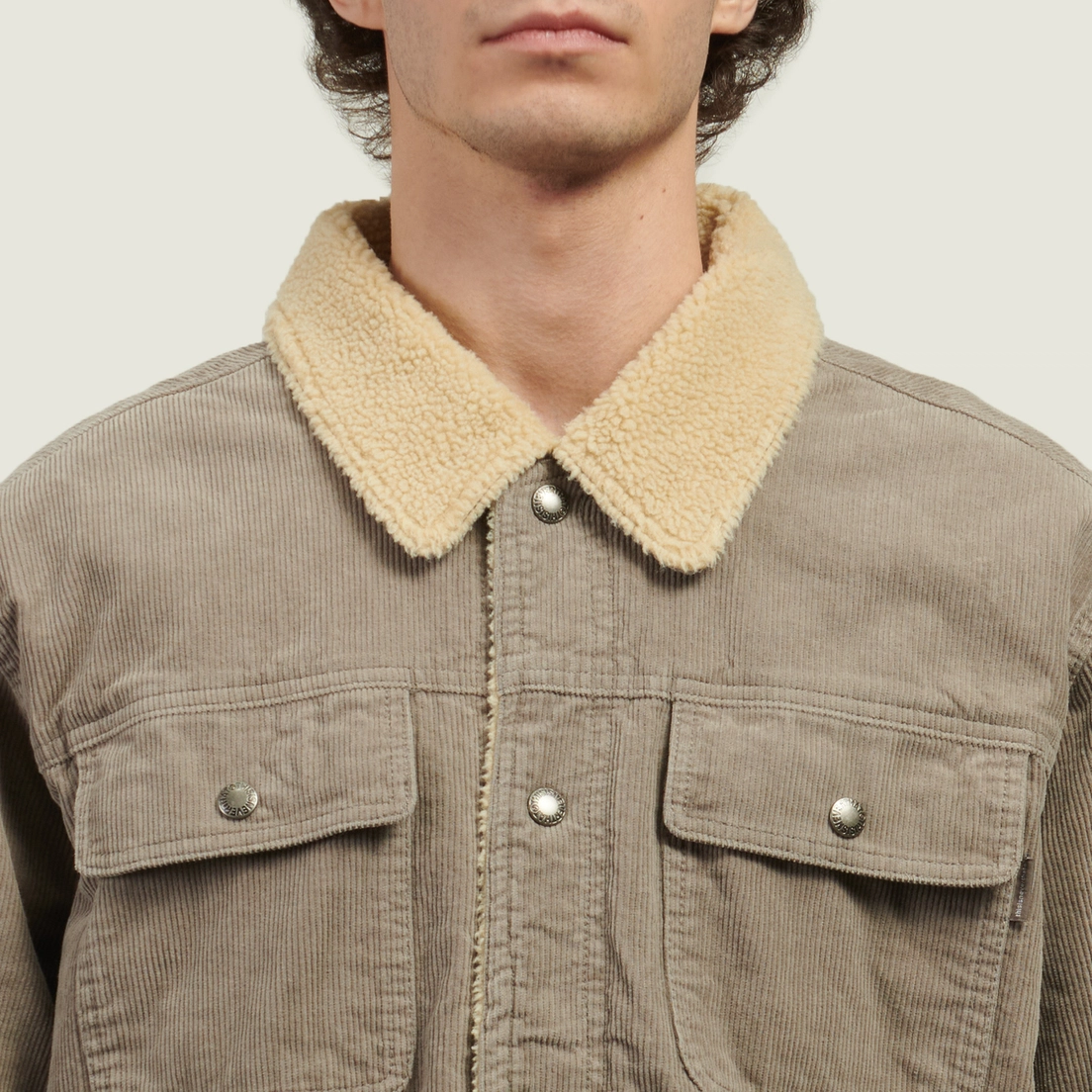 thisisneverthat Мужская демисезонная куртка Sherpa Lined Corduroy Trucker