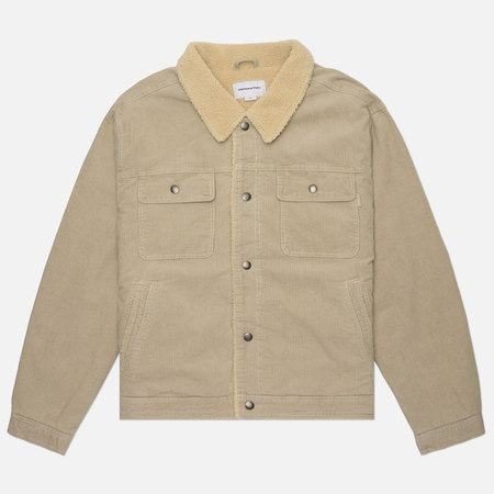 Мужская демисезонная куртка thisisneverthat Sherpa Lined Corduroy Trucker, цвет бежевый, размер XL