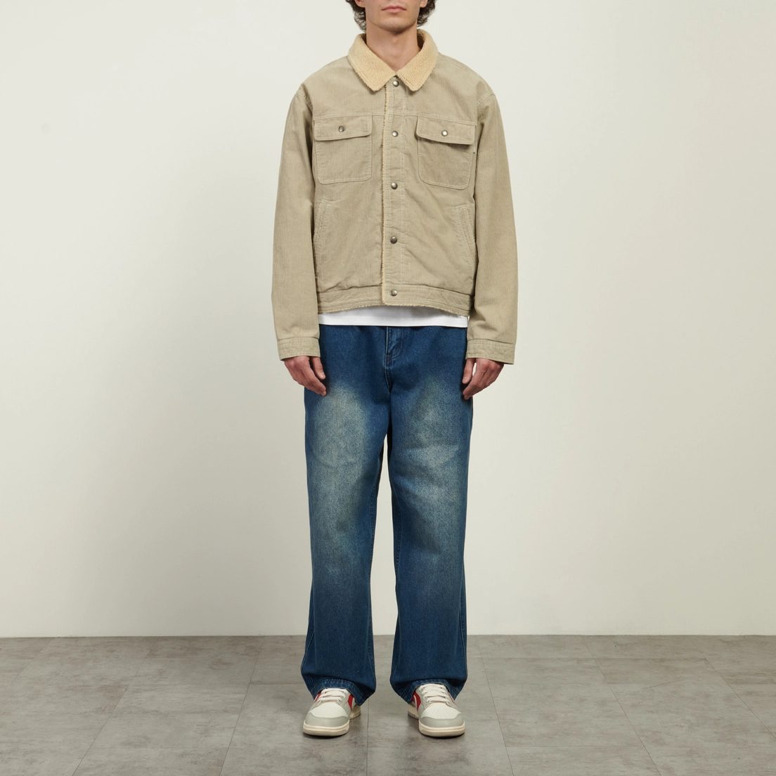 thisisneverthat Мужская демисезонная куртка Sherpa Lined Corduroy Trucker