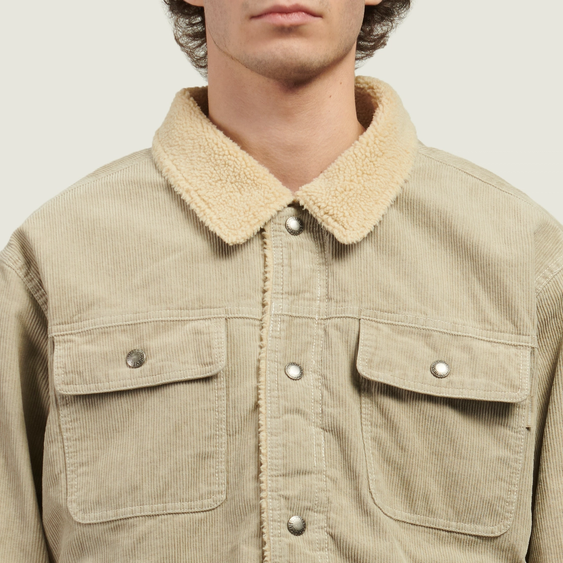 thisisneverthat Мужская демисезонная куртка Sherpa Lined Corduroy Trucker