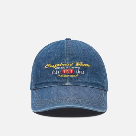 Кепка thisisneverthat Original Gear Denim, цвет синий