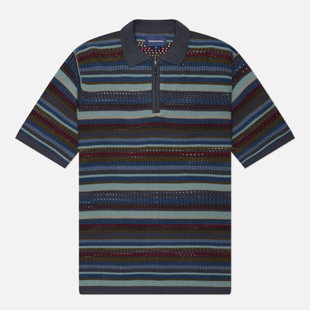 Мужское поло thisisneverthat Striped, цвет синий