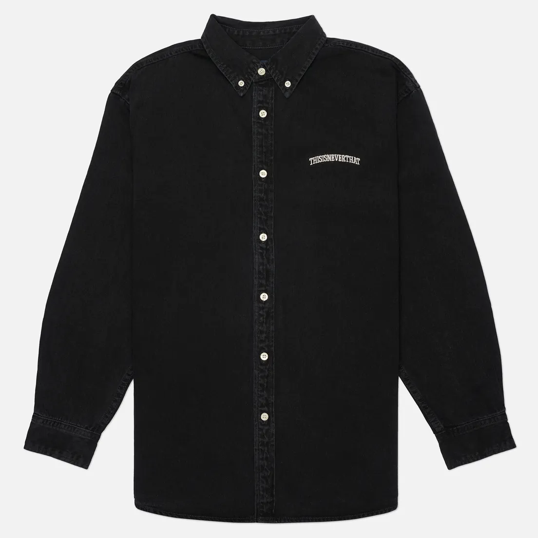 thisisneverthat Мужская рубашка Washed Denim Embroidered