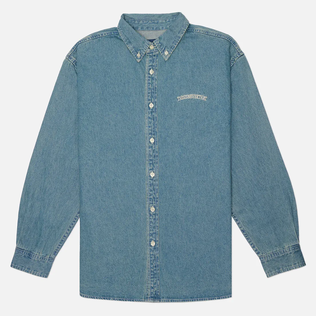 thisisneverthat Мужская рубашка Washed Denim Embroidered