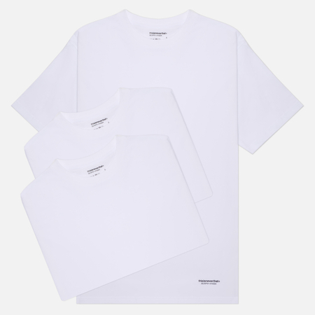 Комплект мужских футболок thisisneverthat 3-Pack Tagless, цвет белый