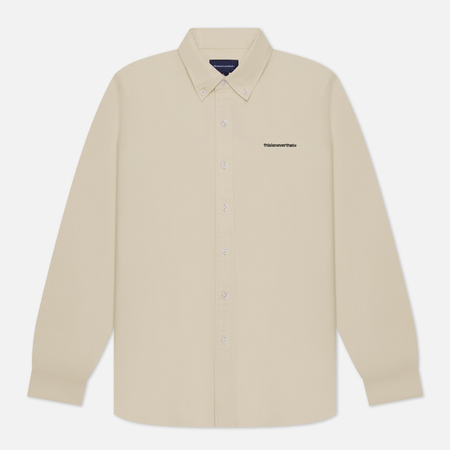 фото Мужская рубашка thisisneverthat t-logo oxford, цвет жёлтый, размер s