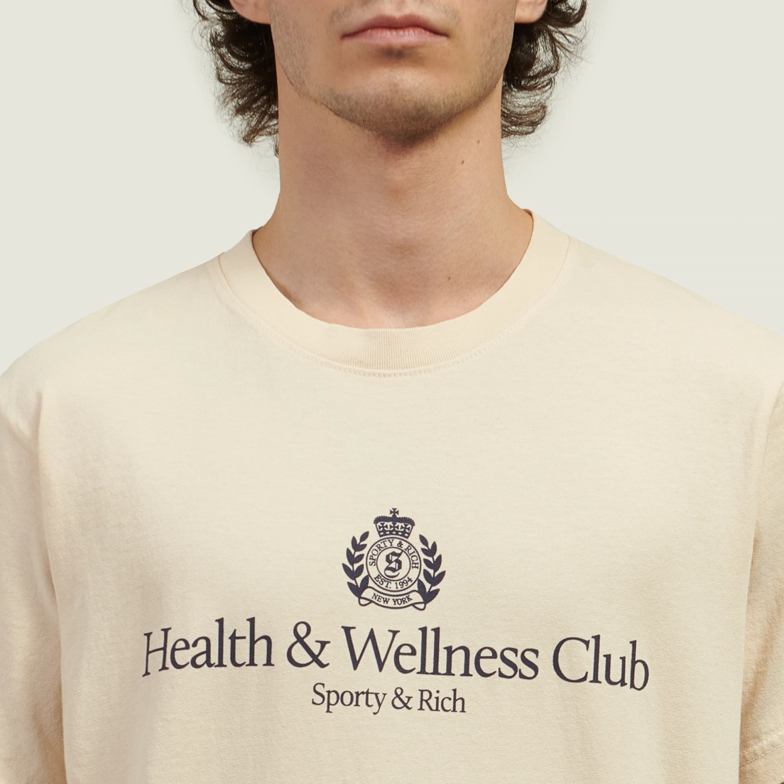 Sporty & Rich Мужская футболка H&W Crest