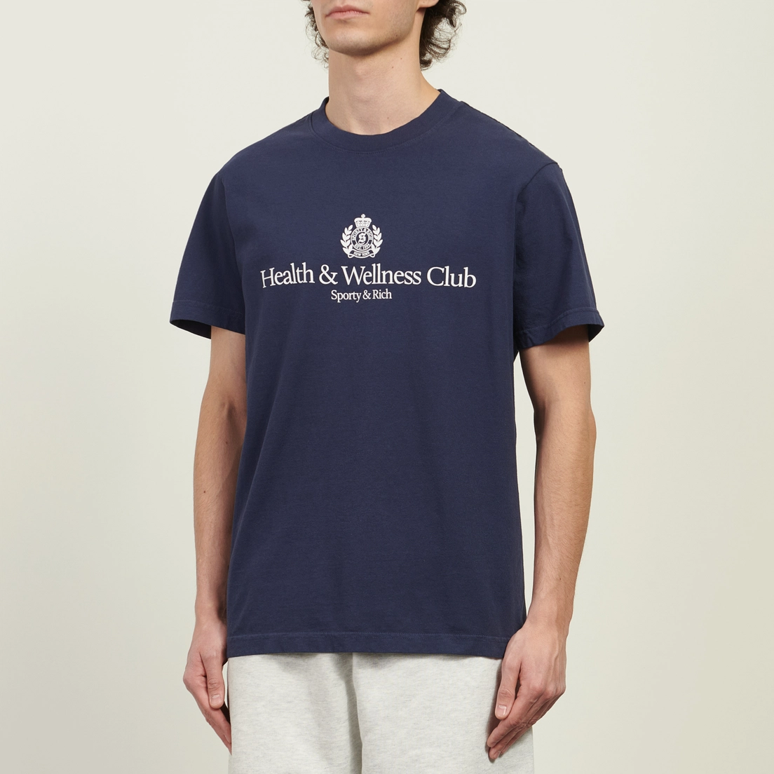 Sporty & Rich Мужская футболка H&W Crest