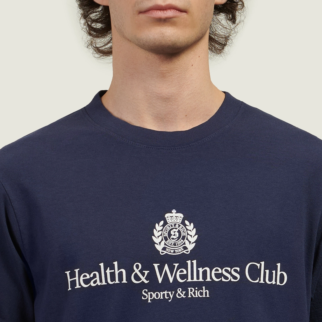 Sporty & Rich Мужская футболка H&W Crest