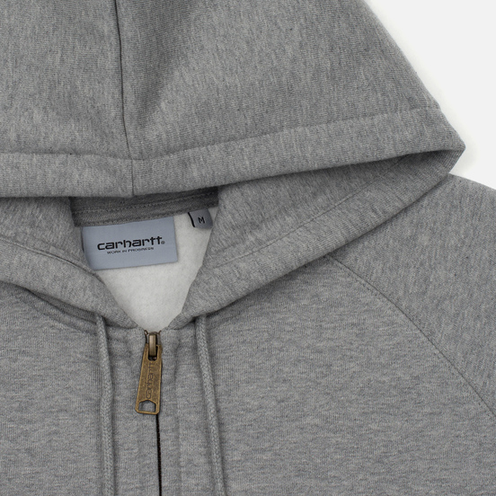 Мужская толстовка Carhartt WIP Hooded Chase Grey Heather/Gold