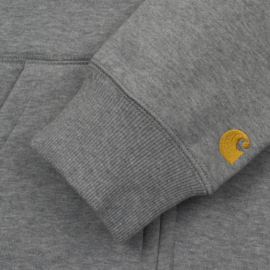 Мужская толстовка Carhartt WIP Hooded Chase Grey Heather/Gold